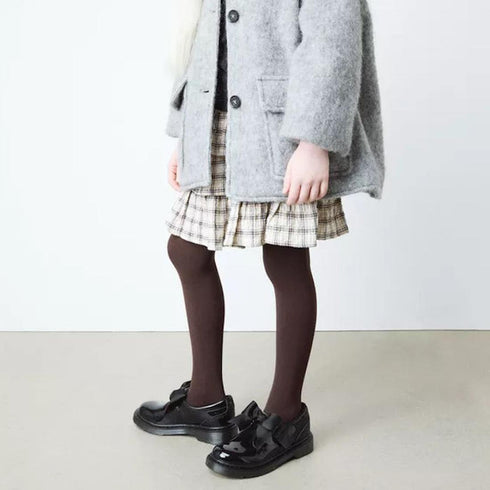 Dr Martens kids - Polley II Bow T Bar Junior Black Patent